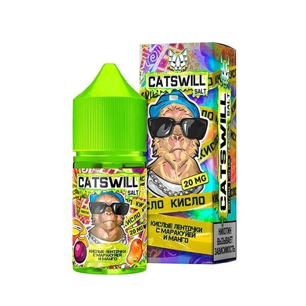 Жидкость Catswill Strong Кислые Ленточки Маракуйя Манго 30 мл