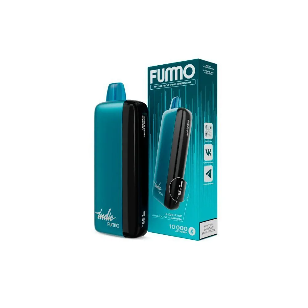 ЭСДН Fummo 10000 затяжек Мятно-Яблочный Энергетик