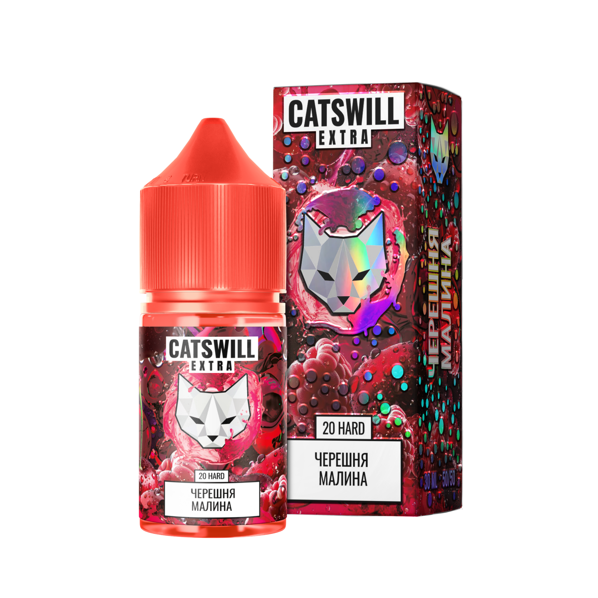 Жидкость Catswill Extra Strong Черешня Малина 30 мл