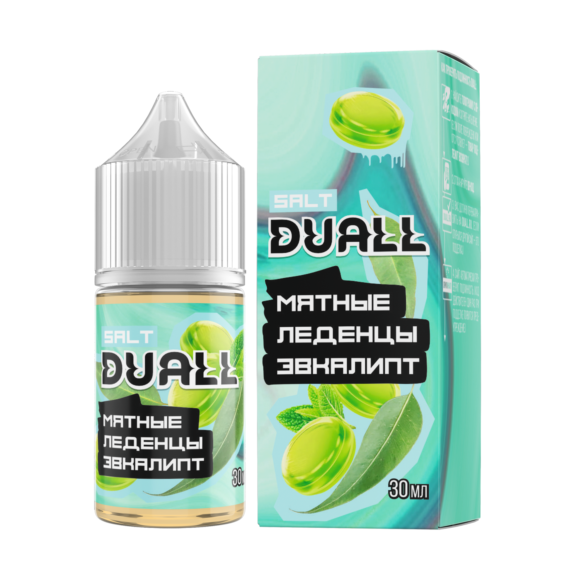 Жидкость Duall Strong Мятные Леденцы Эвкалипт 30 мл