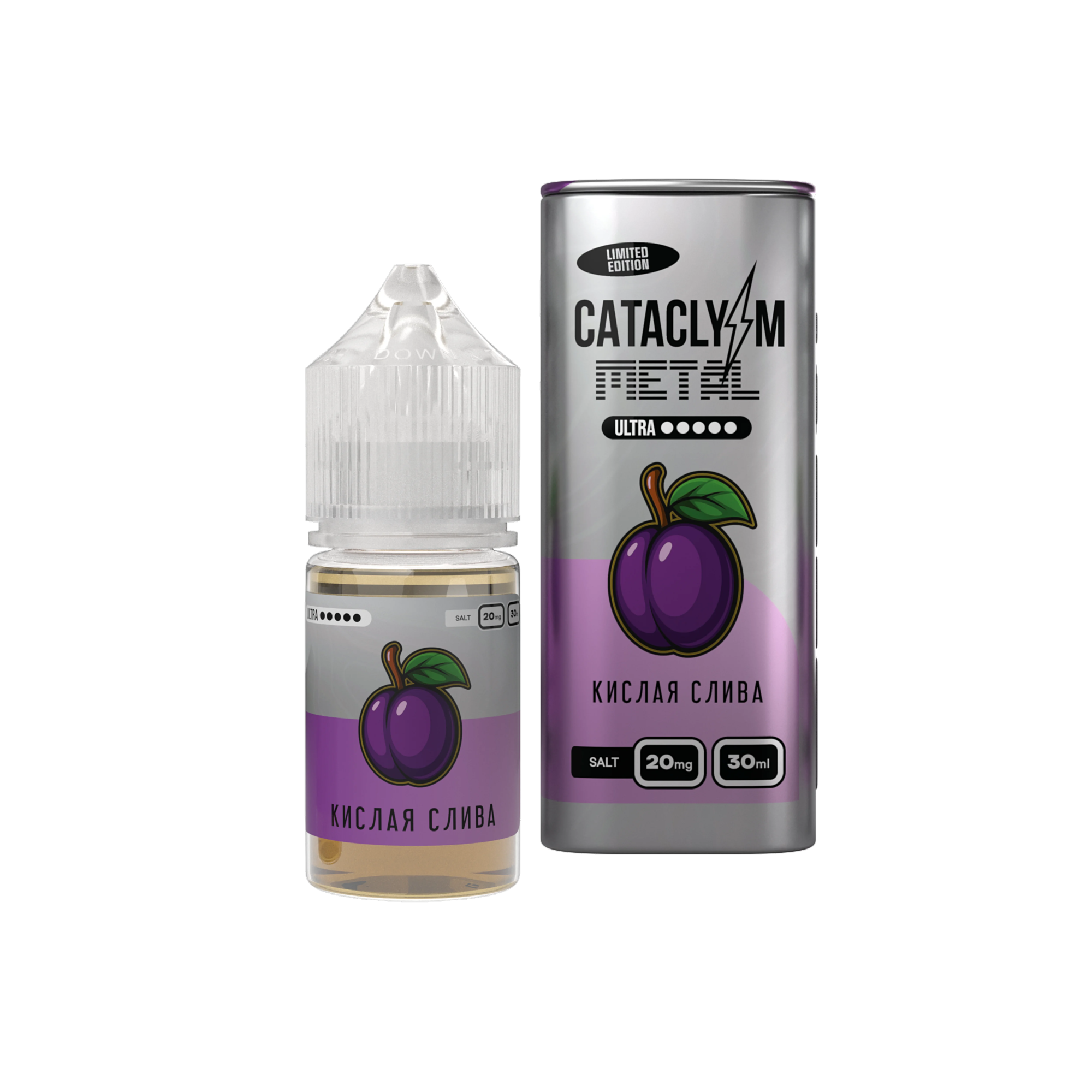 Жидкость Cataclysm Metal Salt 20 мг Кислая Слива 30 мл