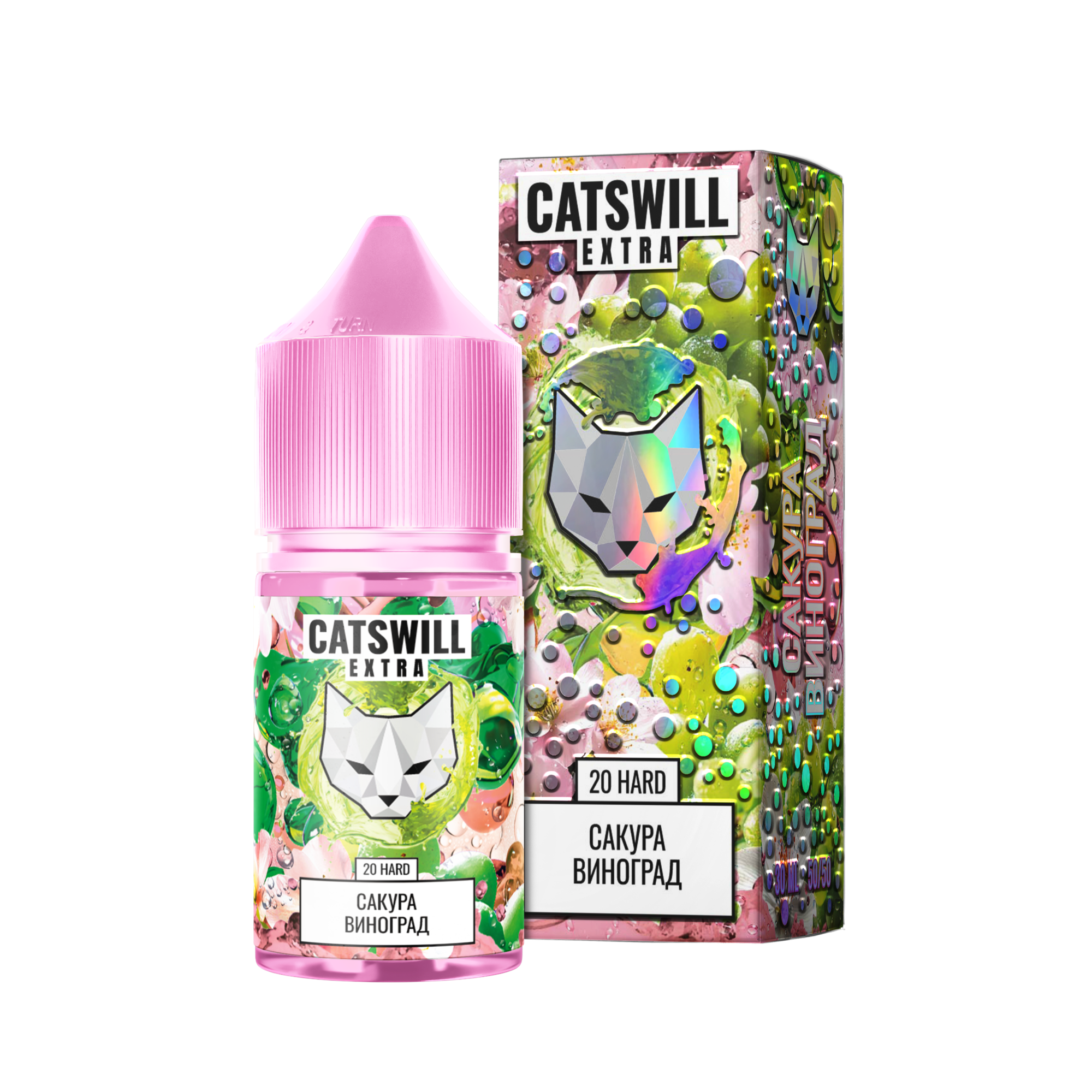 Жидкость Catswill Extra Strong Сакура Виноград 30 мл