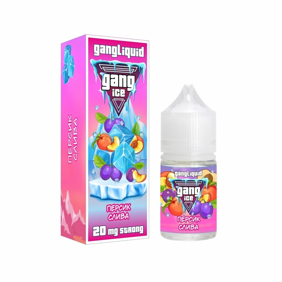 Жидкость Gang Ice Персик Слива 30мл. 20mg