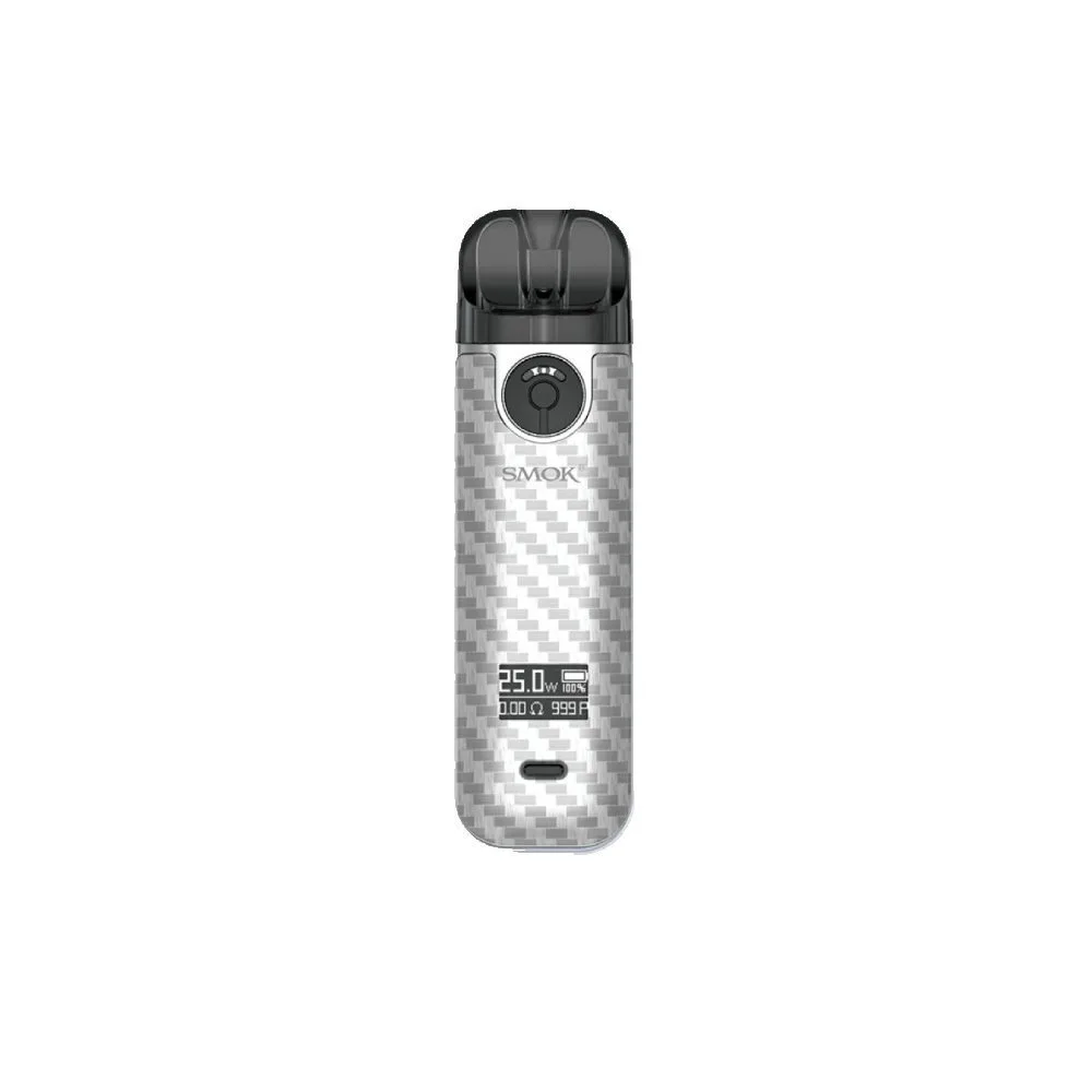 Набор Smok Novo 4 Kit Silver Carbon Fiber