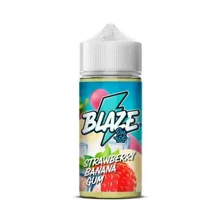 Жидкость Blaze 3 мг On Ice Клубника Банан Жвачка с Холодком 100 мл