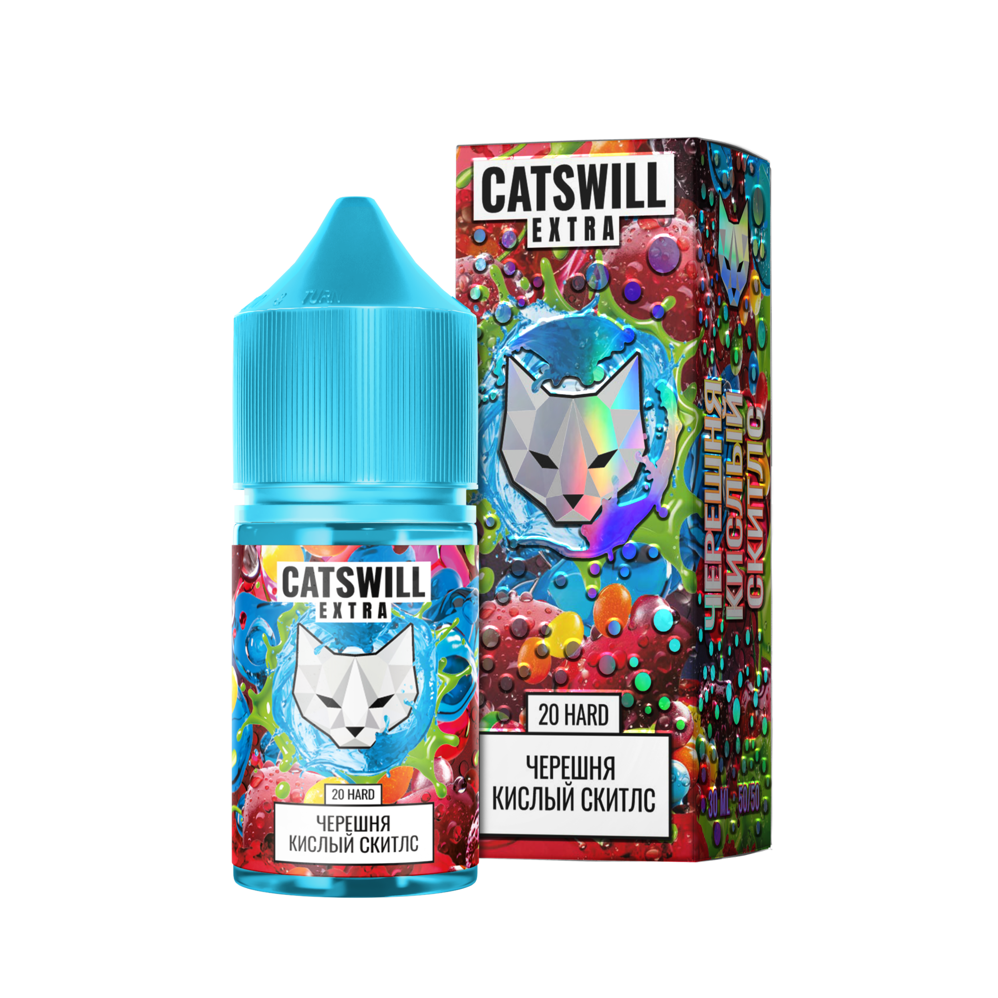 Жидкость Catswill Extra Strong Черешня Кислый Скитлс 30 мл