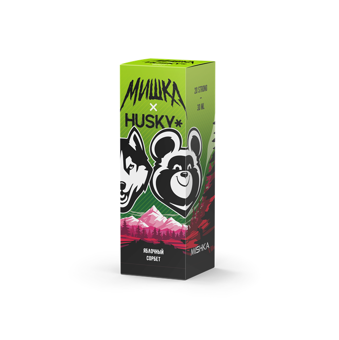 Жидкость Мишка x Husky Strong Яблочный Сорбет 30 мл