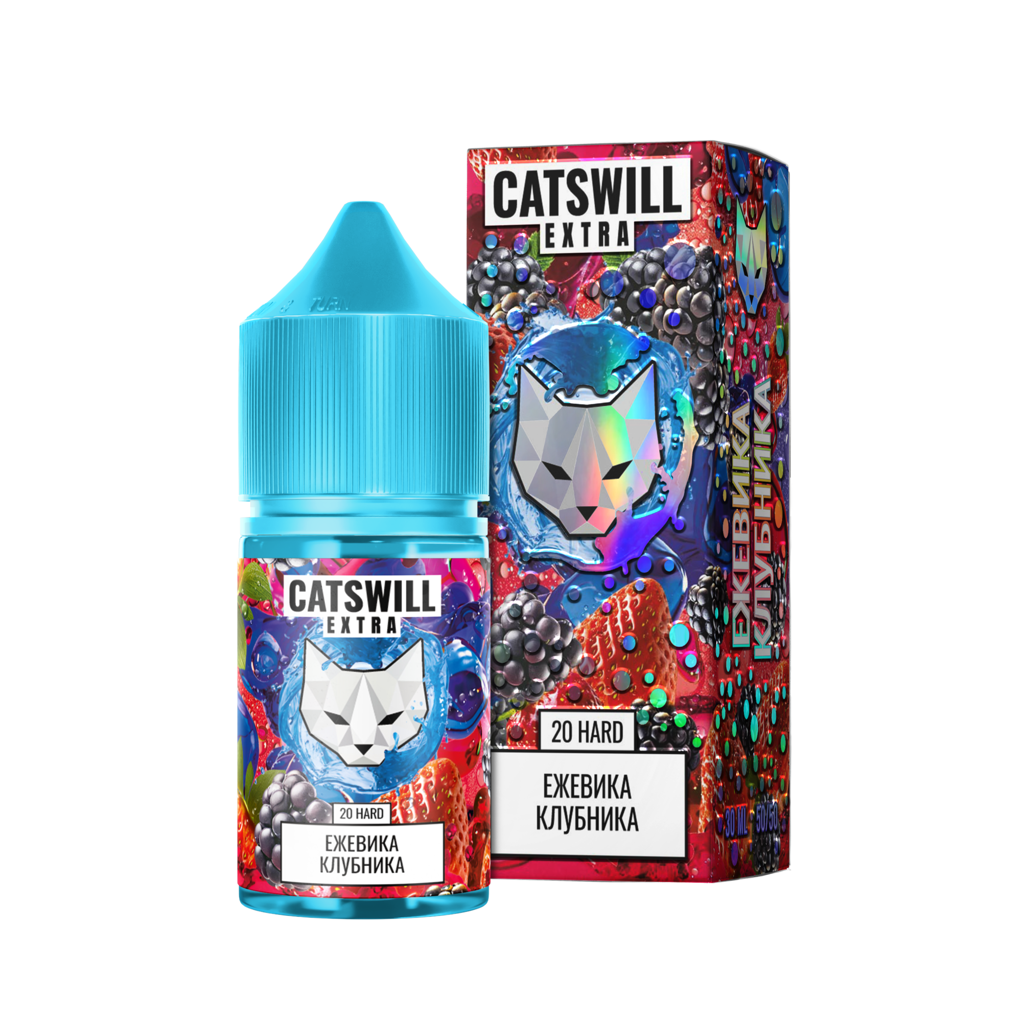 Жидкость Catswill Extra Strong Ежевика Клубника 30 мл