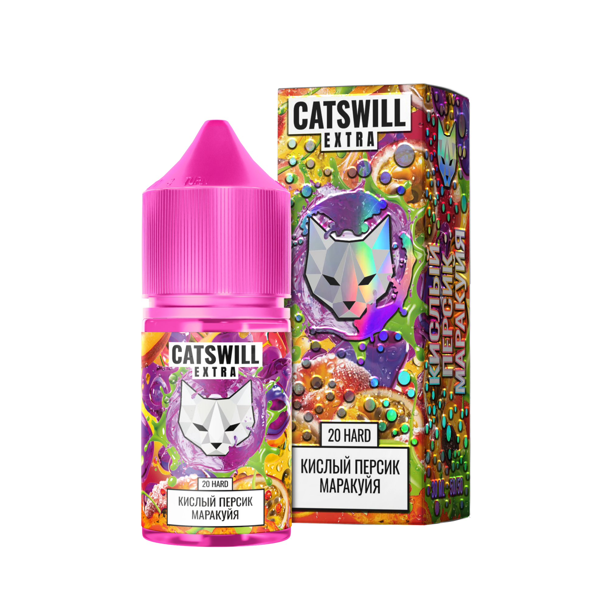 Жидкость Catswill Extra Strong Кислый Персик Маракуйя 30 мл
