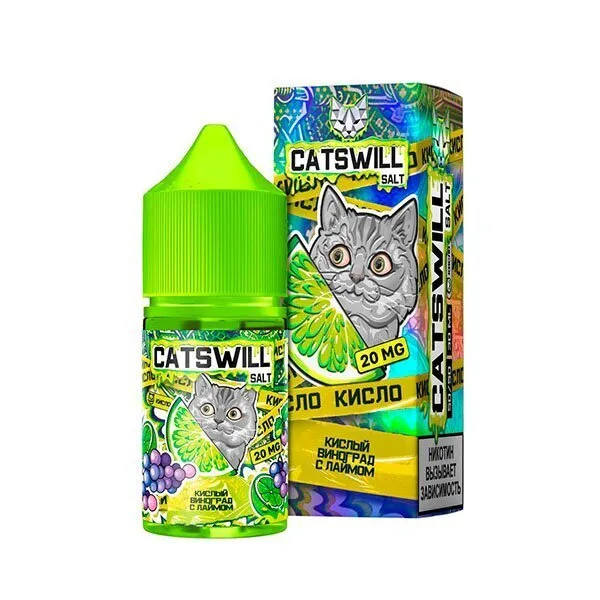 Жидкость Catswill Strong Кислый Виноград Лайм 30 мл
