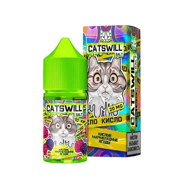 Жидкость Catswill Strong Кислые Мармеладные Ягоды 30 мл