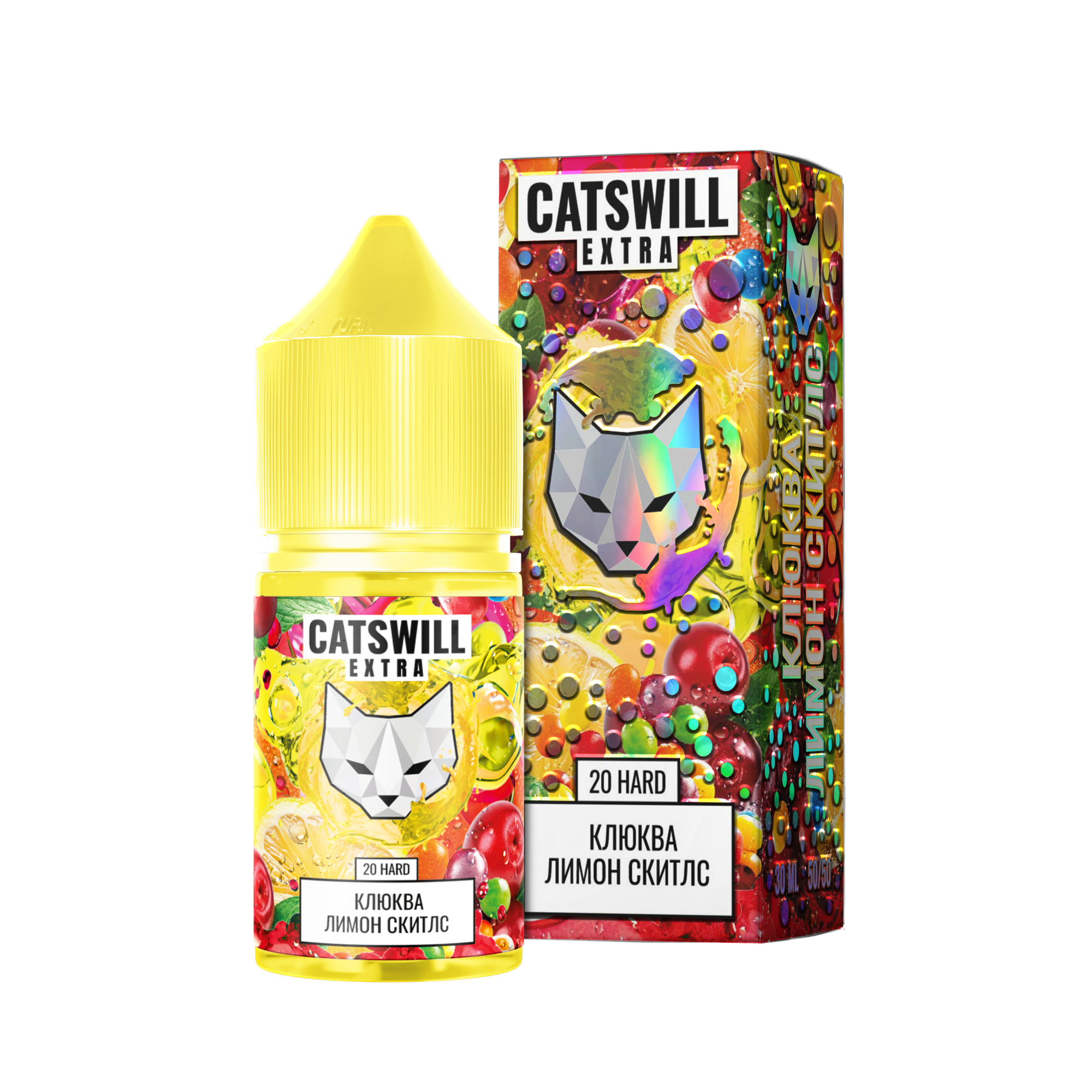Жидкость Catswill Extra Strong Клюква Лимон Скитлс 30 мл