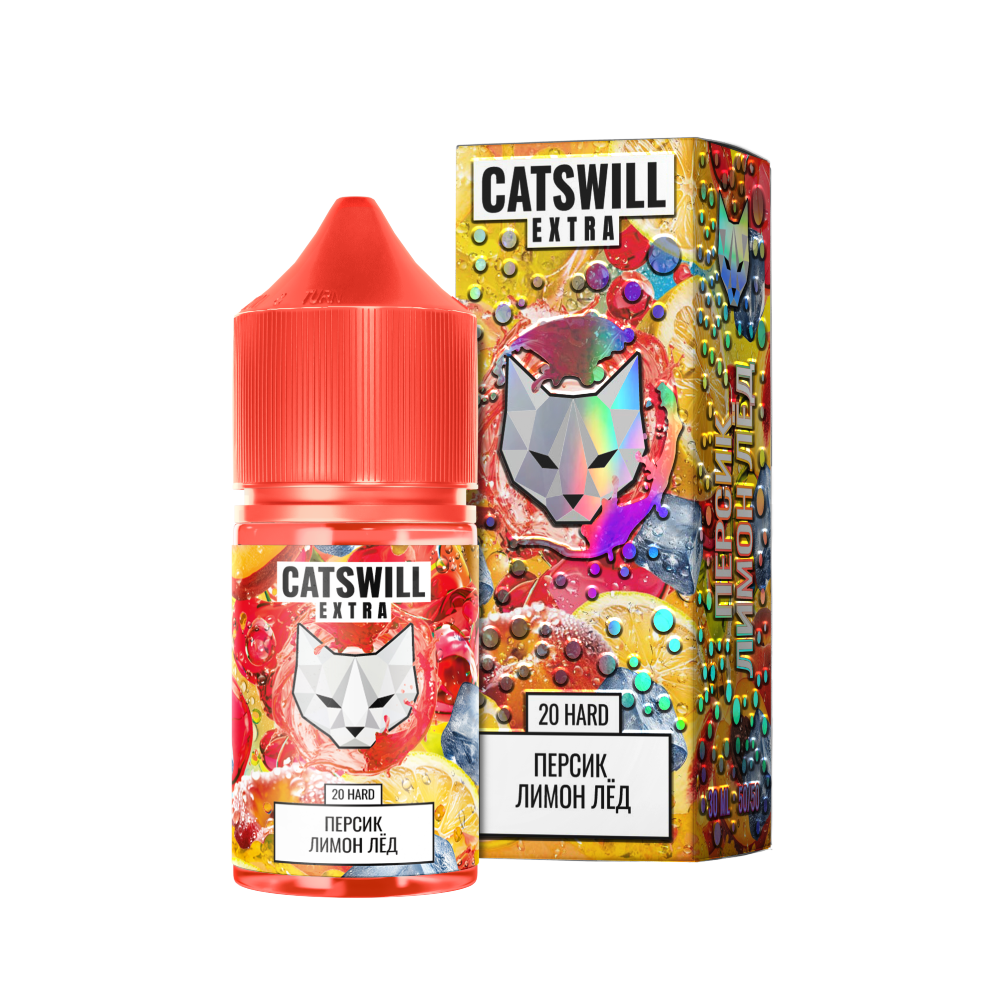 Жидкость Catswill Extra Strong Персик Лимон Лёд 30 мл