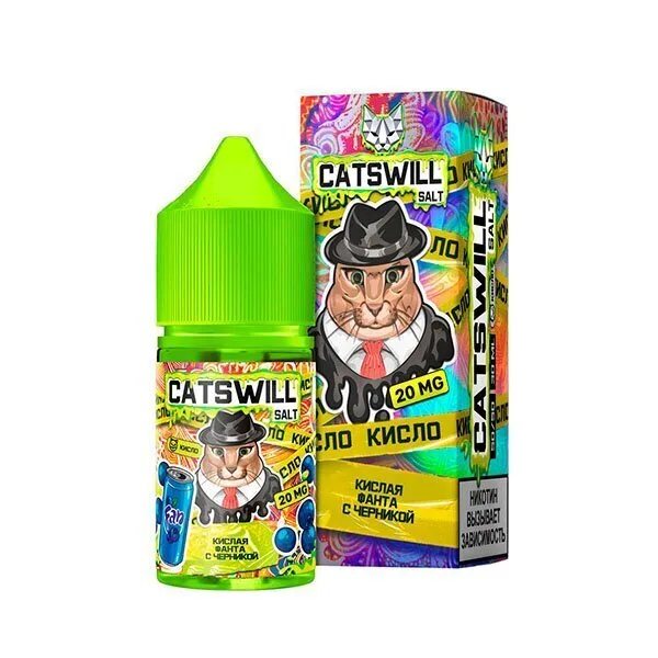 Жидкость Catswill Strong Кислая Фанта Черника 30 мл