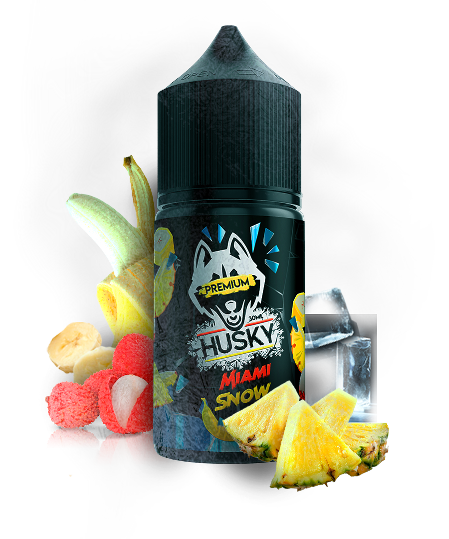 Жидкость Husky Premium Strong Miami Snow (Ананас Личи Банана Лёд) 30 мл