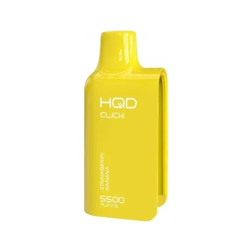 HQD Click Картридж 5500 Затяжек Strawberry Banana (Клубника Банан)