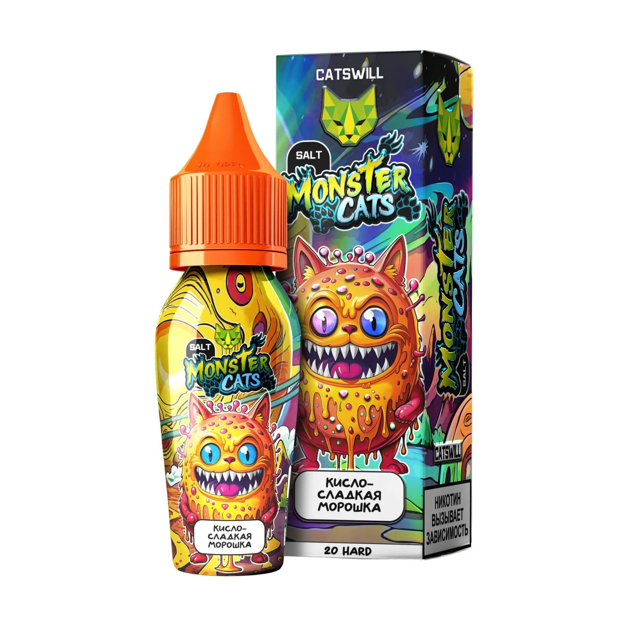 Жидкость Catswill Monster Cats Strong Кисло-Сладкая Морошка 30 мл
