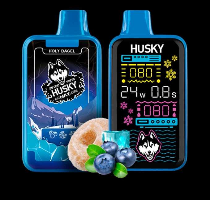 Husky Air Max Ultra 25000 затяжек Holy Bagel (Черника Пончик Лёд) Ultra Strong