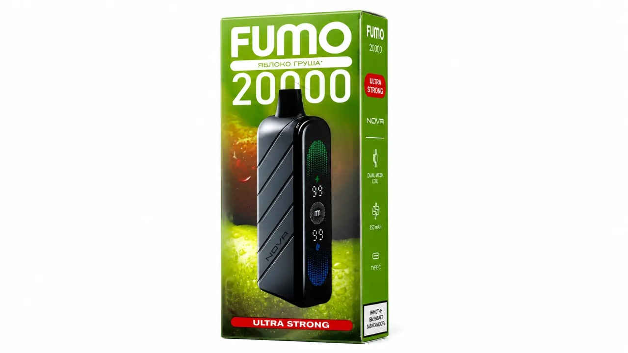 Fummo Nova Ultra Strong 20000 затяжек Яблоко Груша