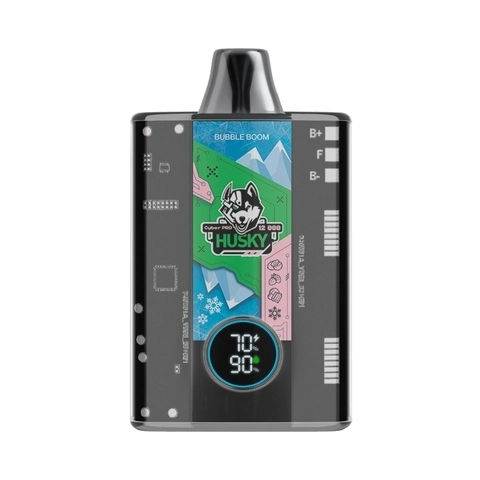 ЭСДН Cyber Pro Husky (12000) 2% (Чз) - Bubble Boom (Киви Клубника Жвачка Лёд), 10Шт/Блок