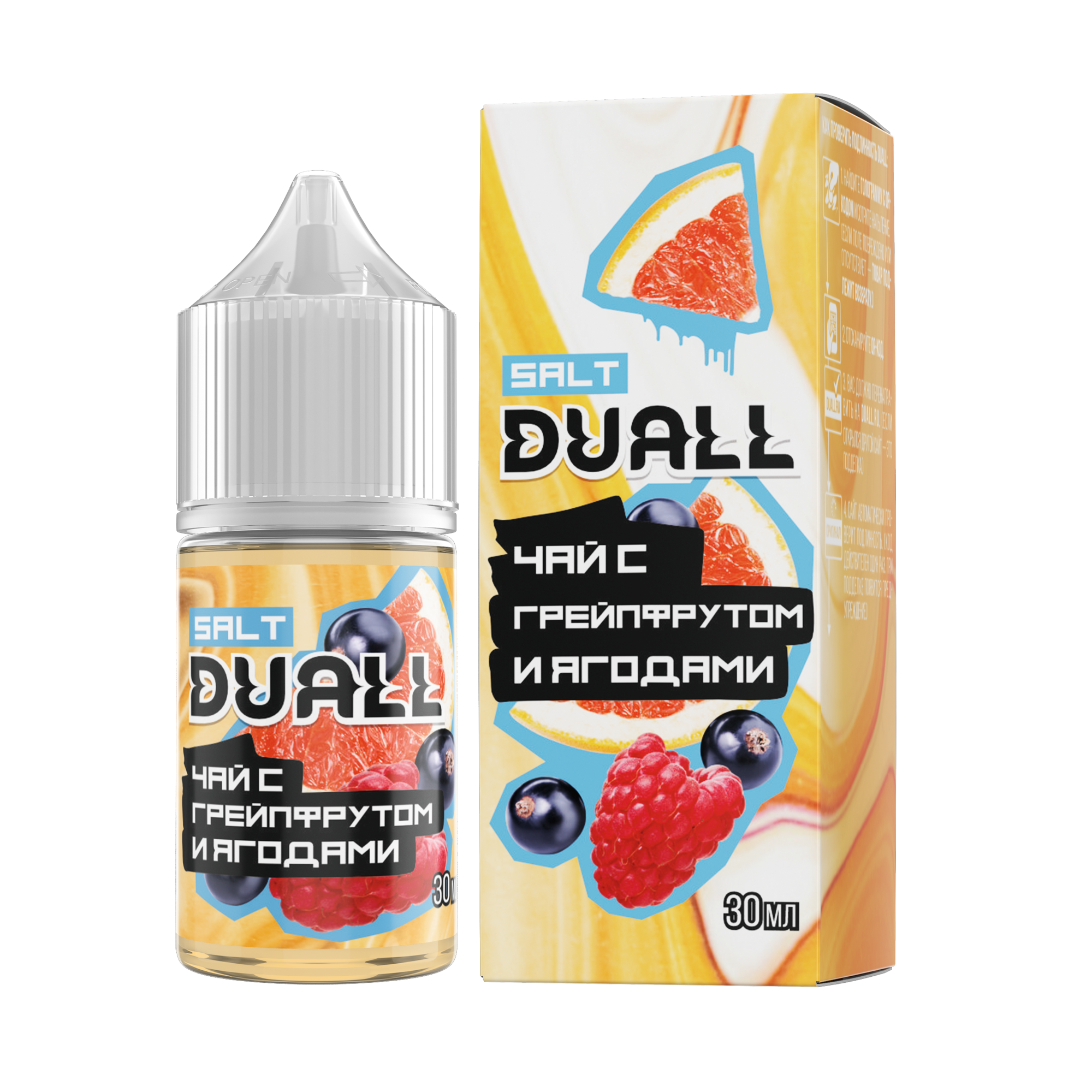 Жидкость Duall Strong Чай с Грейпфрутом и Ягодами 30 мл