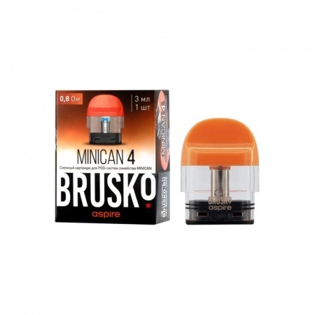 Картридж Brusko Minican 4 0.8 Ω 3 мл. Оранжевый