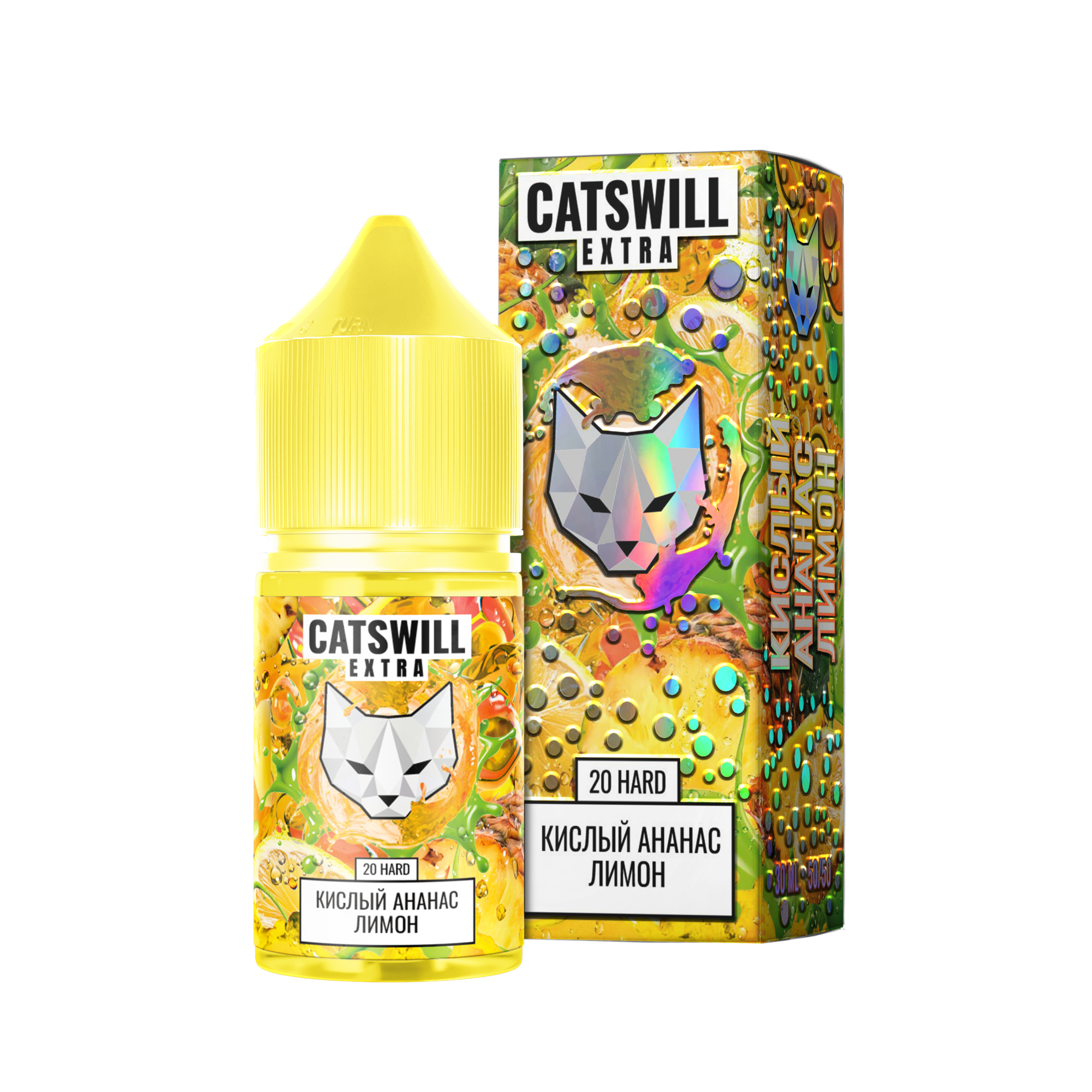 Жидкость Catswill Extra Strong Кислый Ананас Лимон 30 мл