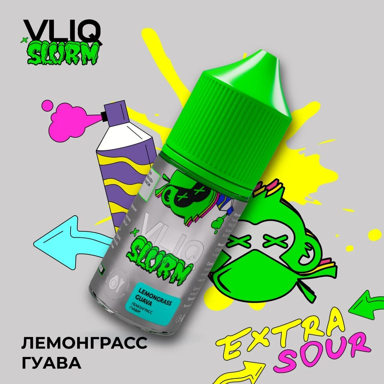 Жидкость Vliq x Slurm Strong Лемонграсс Гуава 30 мл