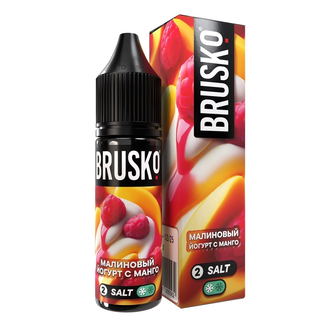 Жидкость Brusko Salt Малиновый Йогурт С Манго 35 мл. 20ultra мг