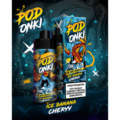 Podonki 10000 Dual Mesh Ice Banana Cherry