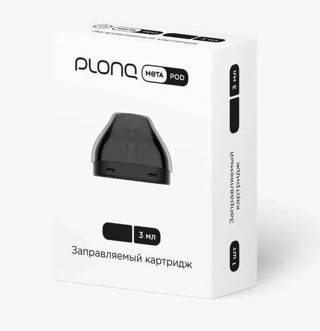 Заправляемый картридж Plonq Meta Pod 0.4 Ω 3 Мл