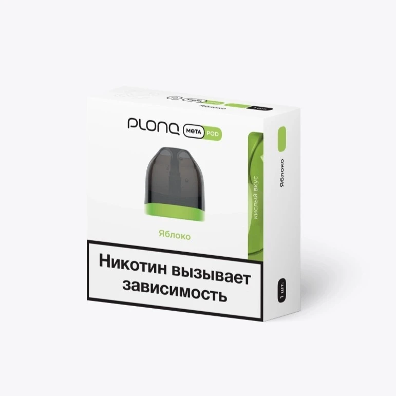 Предзаправленный Картридж Plonq Meta Pod Яблоко 0.8 Ω 8 мл
