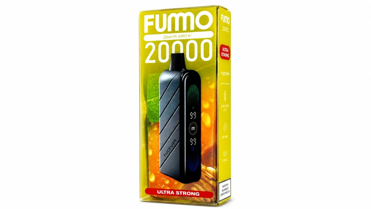 Fummo Nova Ultra Strong 20000 затяжек Дыня Мята