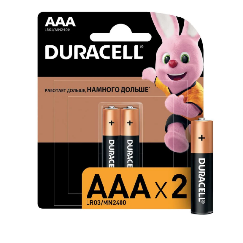 DURACELL Батарейки ААА 2шт CN