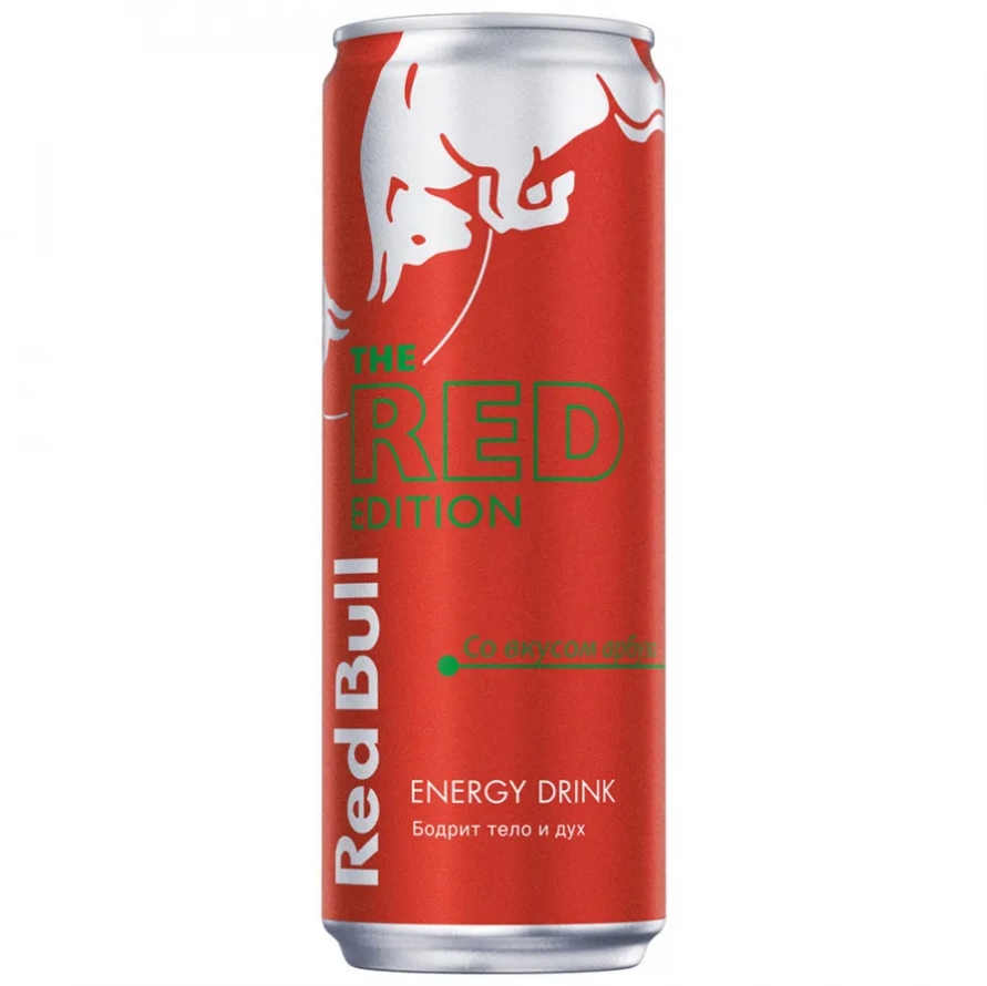 Нап.энерг.RedBull The Red Edition (со вкусом арбуза) RU мет/б 12x250мл