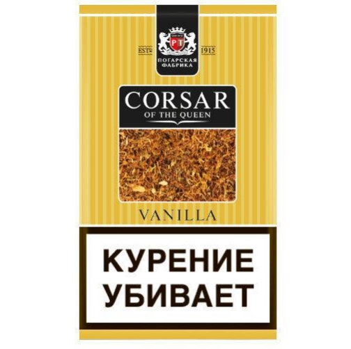 Табак курительный тонкорезаный (сигаретный) CORSAR OF THE QUEEN Vanilla/1 кор. х 40 кис. х 35 г