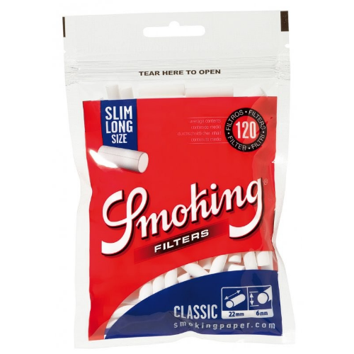 Фильтры для самокруток SMOKING SLIM CLASSIC*120*30 ДЛИННЫЕ