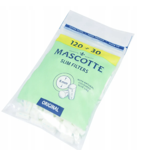 MASCOTTE сиг.фильтры Slim Filters Unbleached X-Long 6mm (120x10)