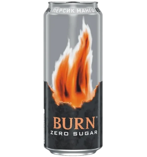Напиток энерг. BURN Персик-Магно Zero 0,449