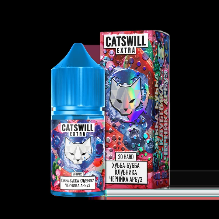 Жидкость Catswill Extra Strong Хубба-Бубба Клубника Черника Арбуз 30 мл