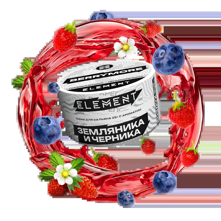 Табак для кальяна Element BerryMore (Черника Земляника) Air 25 гр