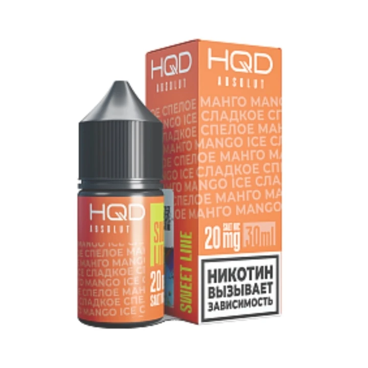 Жидкость HQD ABSOLUT SWEET LINE (ЧЗ) - Сладкое Спелое Манго / Mango Ice, 2%, 30 мл, 10 шт/бл