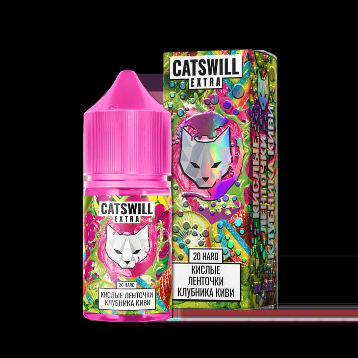 Жидкость Catswill Extra Strong Кислые Ленточки Клубника Киви 30 мл