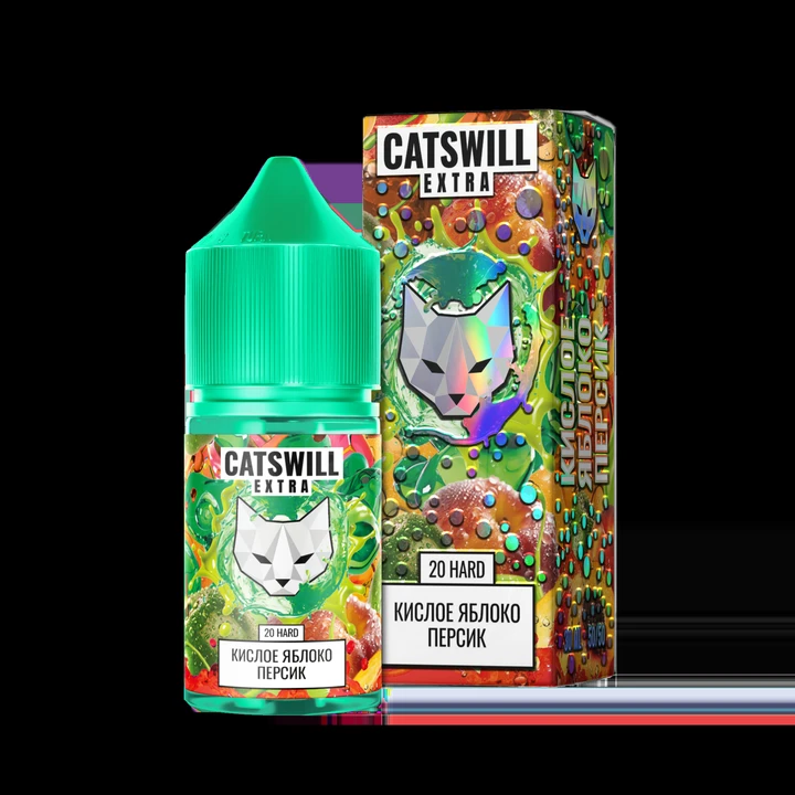 Жидкость Catswill Extra Strong Кислое Яблоко Персик 30 мл