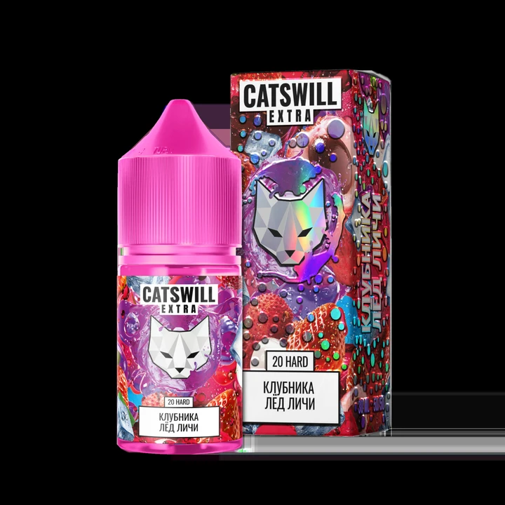 Жидкость Catswill Extra Strong Клубника Лёд Личи 30 мл