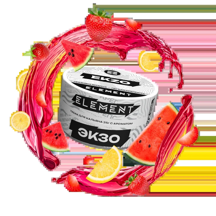 Табак для кальяна Element Ekzo (Арбуз Клубника Лимон) Air 25 гр