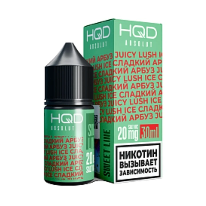 Жидкость HQD ABSOLUT SWEET LINE (ЧЗ) - Сладкий Арбуз /Juicy Lush Ice, 2%, 30 мл, 10 шт/бл