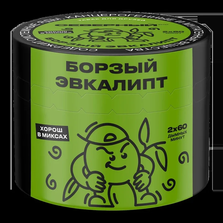 Табак для кальяна Северный Classic Борзый Эвкалипт 40 гр