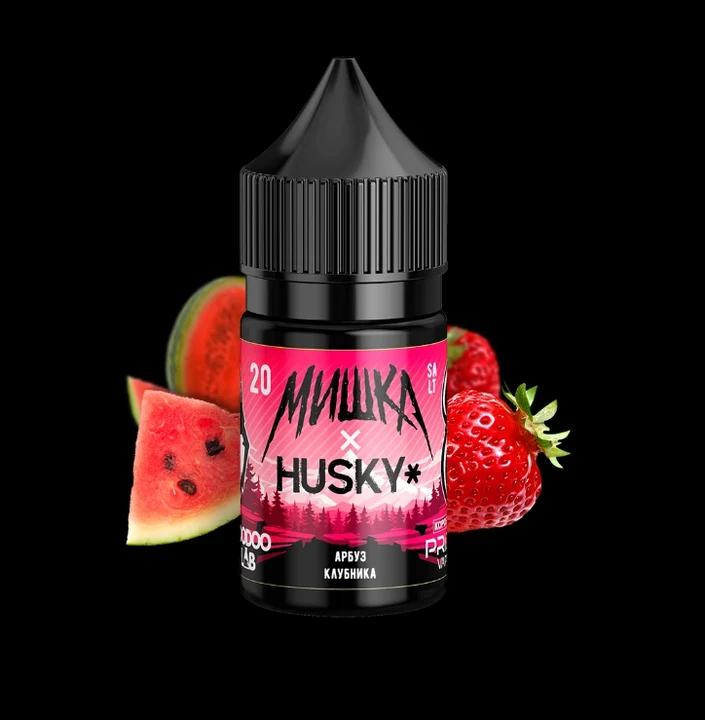 Жидкость Мишка x Husky Strong Арбуз Клубника 30 мл