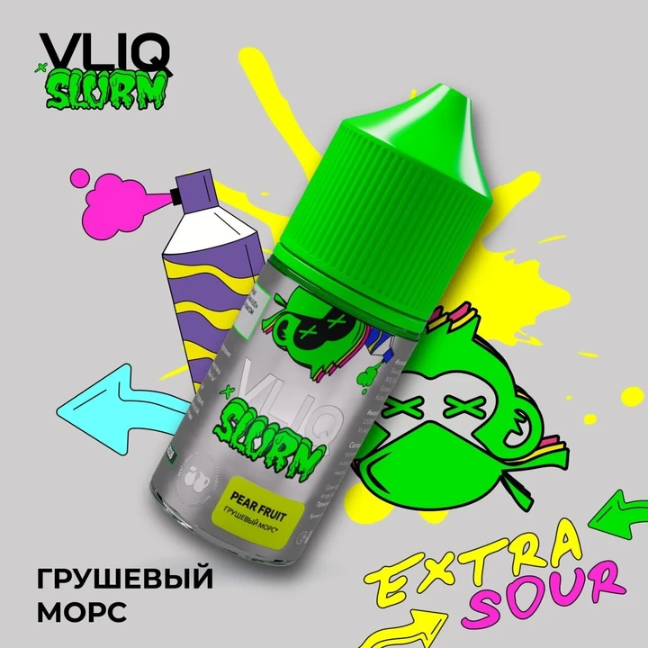 Жидкость Vliq x Slurm Strong Грушевый Морс 30 мл